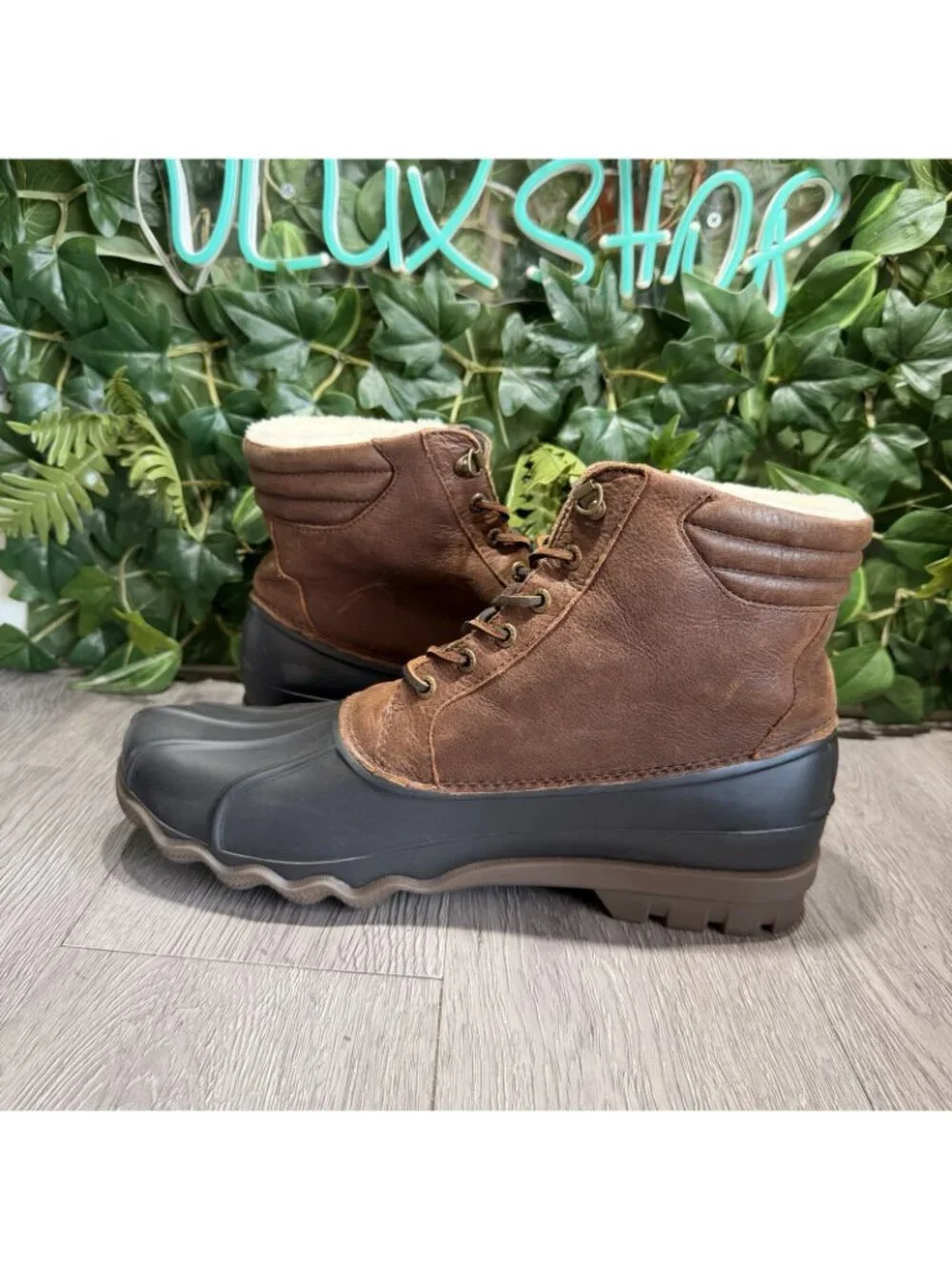Sperry Avenue Duck Mens Size 12 M Boots STS23429 Brown Black